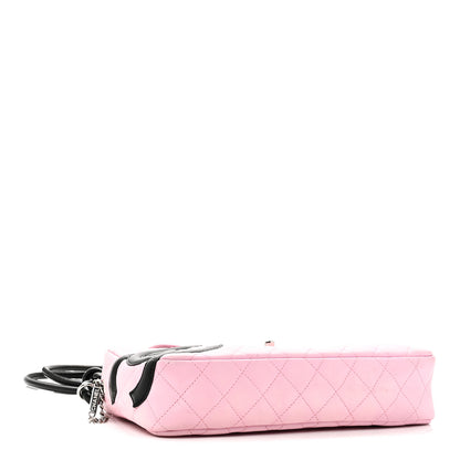 Chanel Calfskin Quilted Cambon Camera Case Pink Black 4 of 11