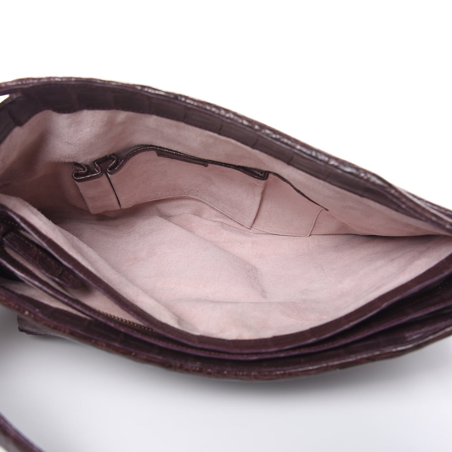 Crocodile Shoulder Bag Purple