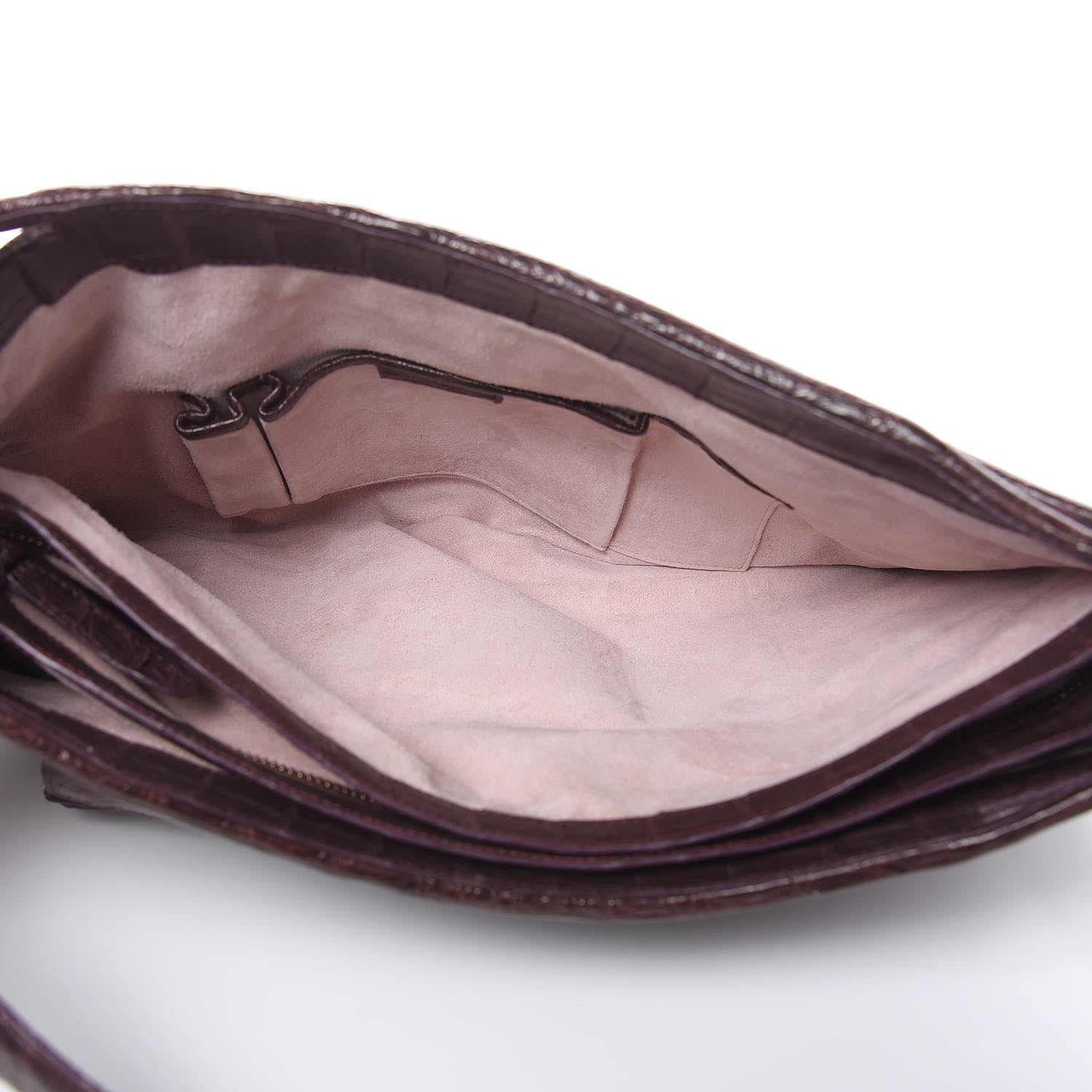 Nancy Gonzalez Crocodile Shoulder Bag Purple 6 of 14
