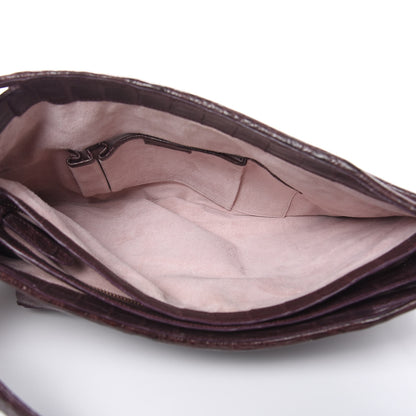 Nancy Gonzalez Crocodile Shoulder Bag Purple 6 of 14