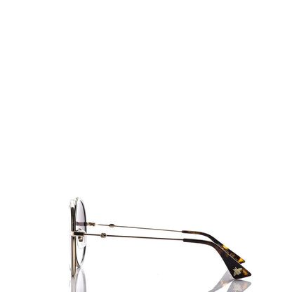Gucci Round Frame Sunglasses GG0061S Gold Green 3 of 9