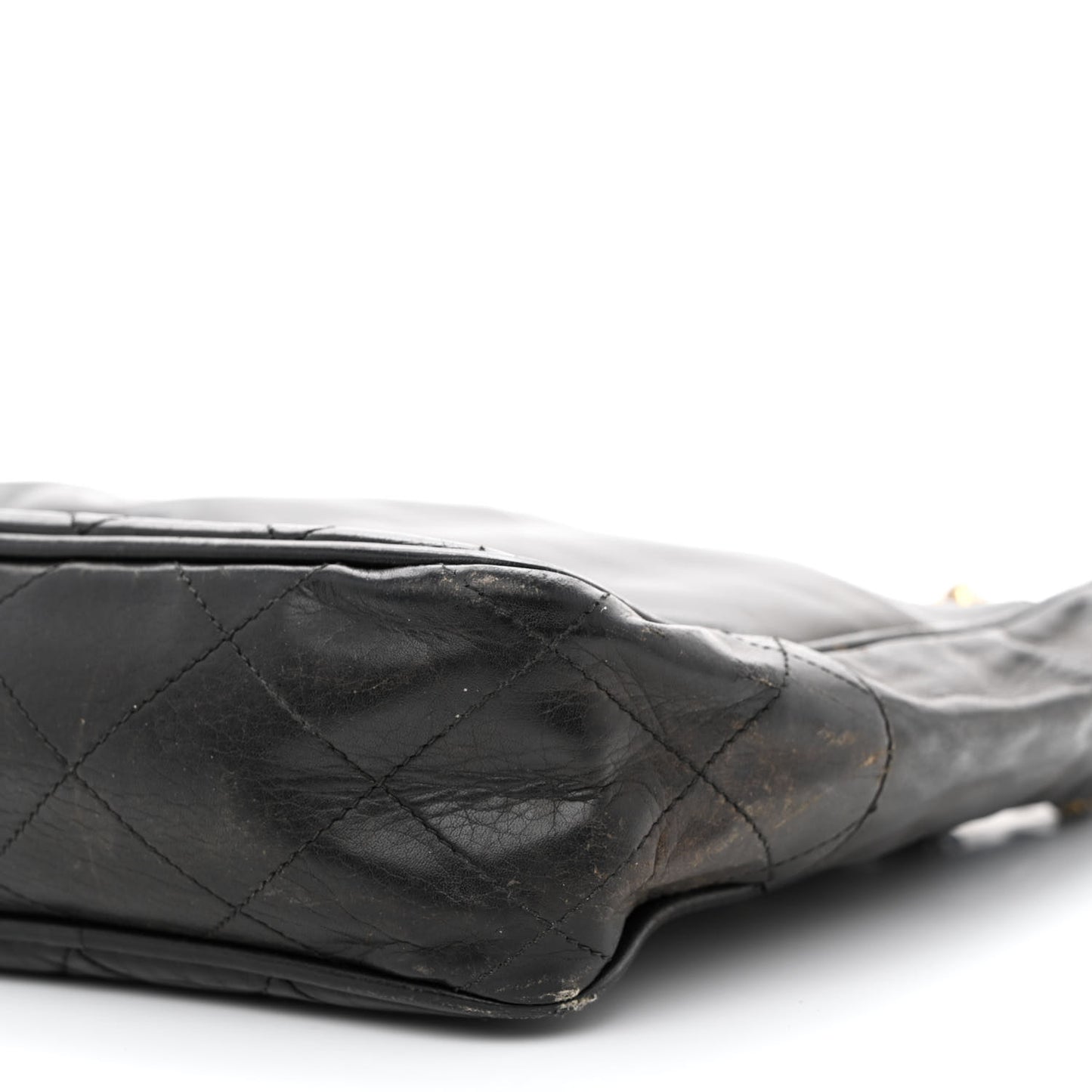 Lambskin Quilted Shoulder Bag Black