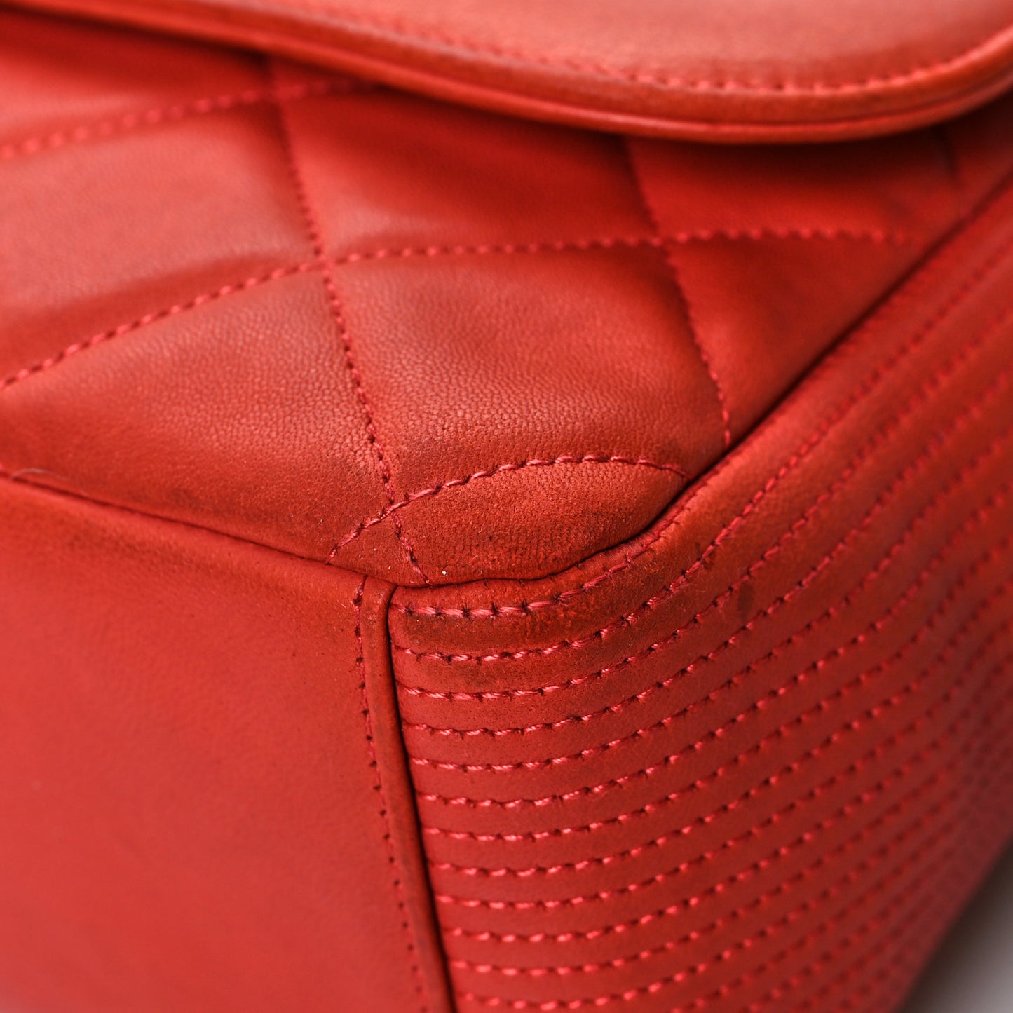 Lambskin Large Coco Rider Flap Coral