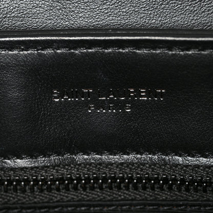 Saint Laurent Calfskin Y Quilted Monogram Toy Loulou Crossbody Bag Black 7 of 12
