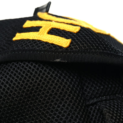 Gucci Mesh Web Hollywood Embroidered Double Buckle Backpack Black Multicolor 11 of 12