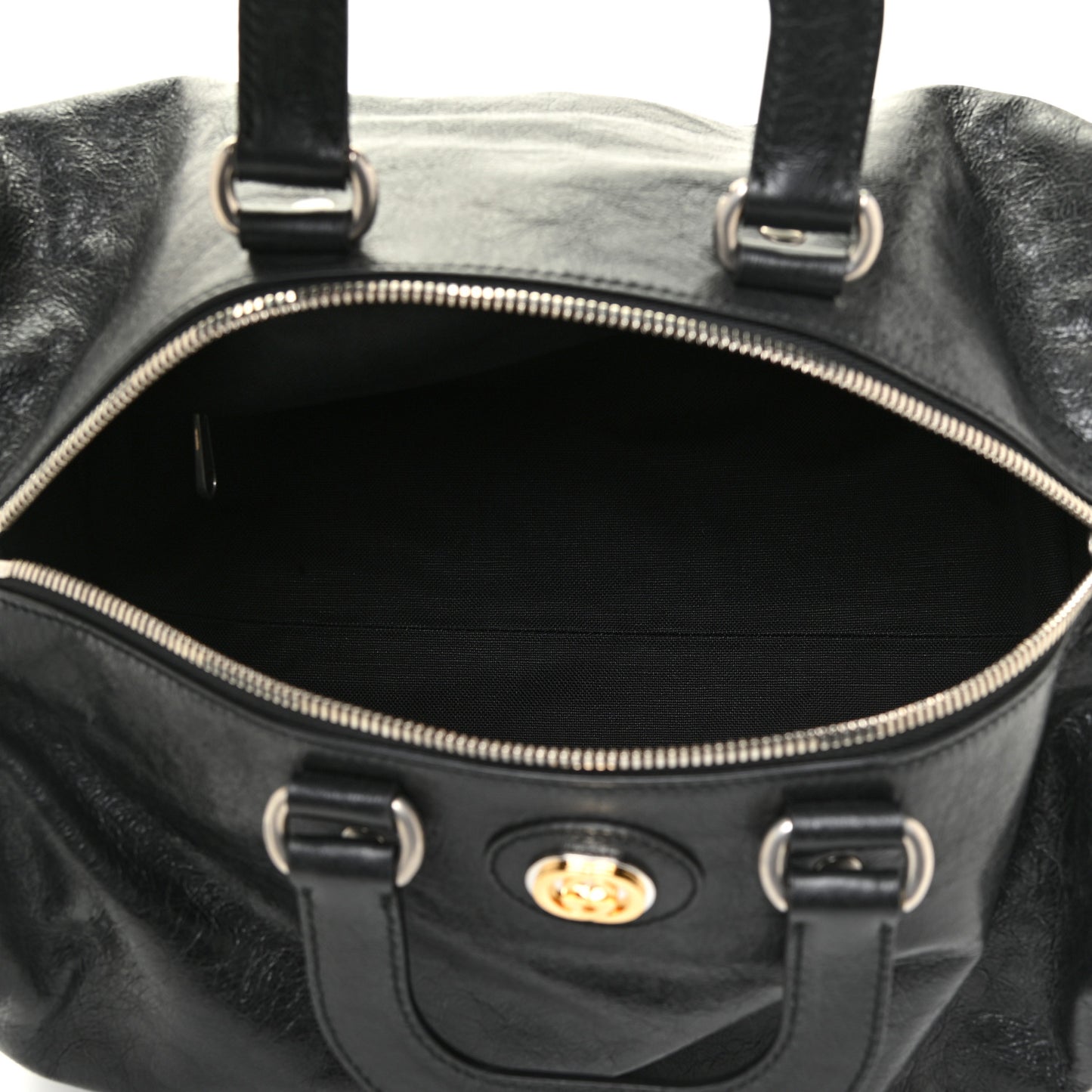 Fluffy Calfskin Morpheus Convertible Backpack Black