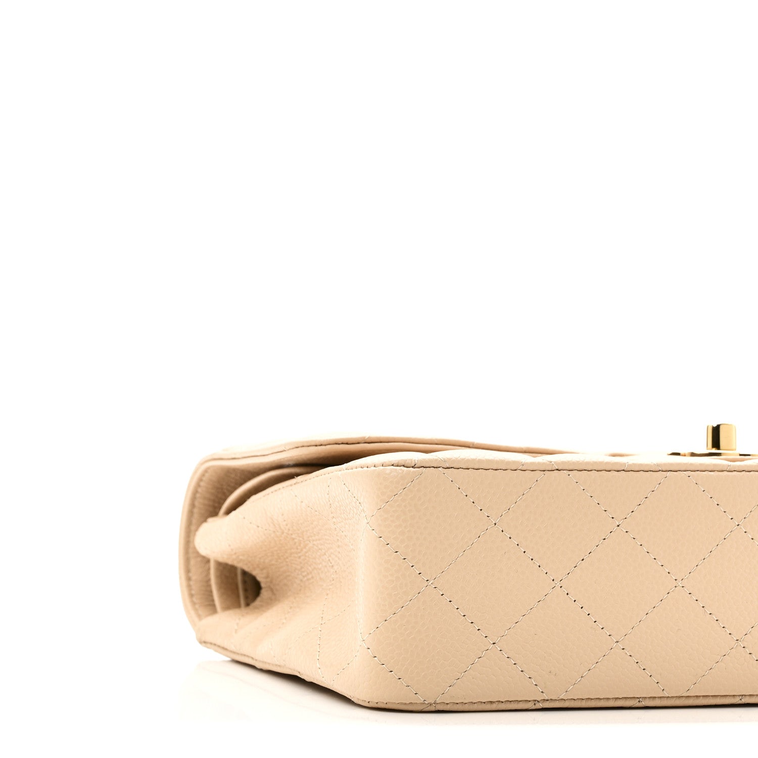 Chanel Caviar Quilted Medium Double Flap Beige 9 of 10