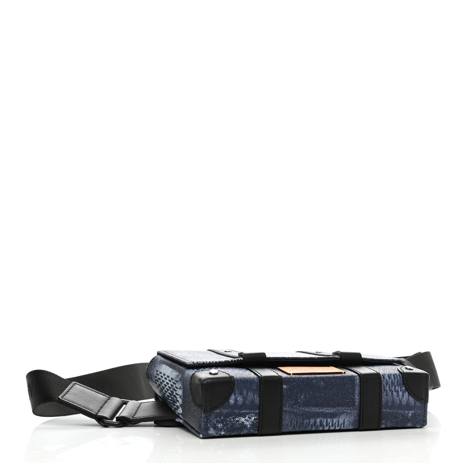 Louis Vuitton Damier Salt Slingback Trunk Black Ocean Blue 3 of 11