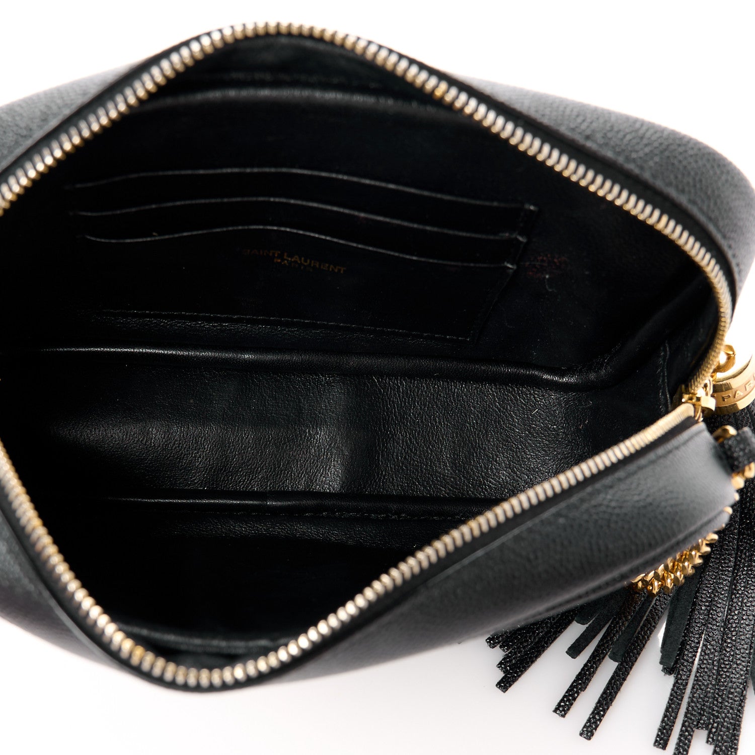 Saint Laurent Grain De Poudre Matelasse Monogram Mini Lou Camera Bag Black 5 of 10