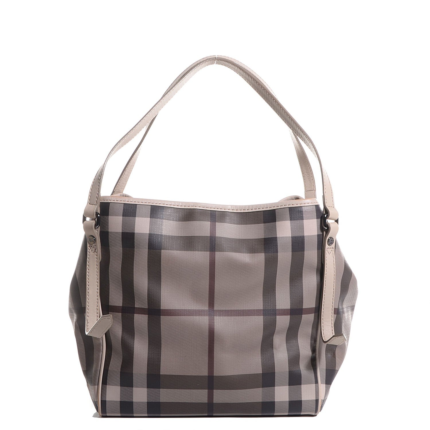 Burberry Smoked Check Small Canterbury Tote Trench 1 of 12