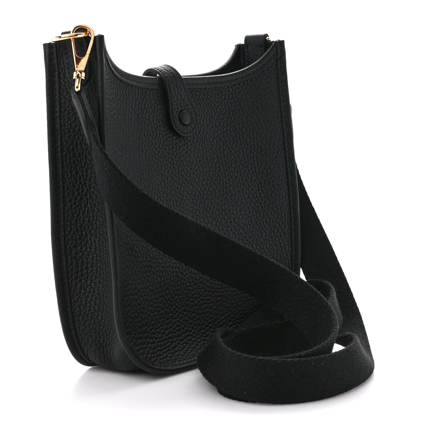 Hermes Taurillon Clemence Evelyne TPM Black 3 of 10
