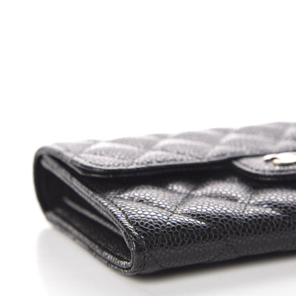 Chanel Caviar Quilted Medium Flap Wallet Black 9 of 11