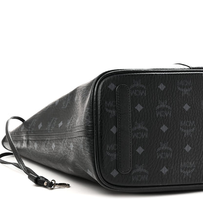 MCM Visetos Medium Liz Reversible Shopper Tote Black 11 of 14