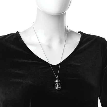 Chanel Resin Matryoshka Russian Doll Necklace Black 2 of 5
