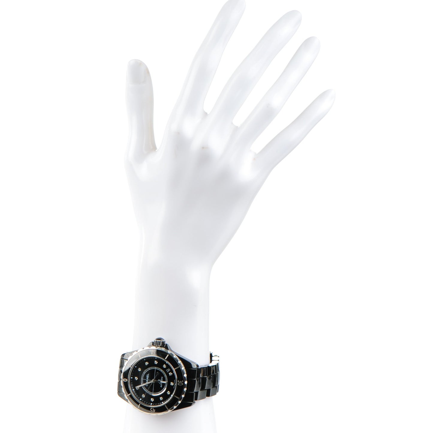 Stainless Steel Ceramic Diamond 38mm J12 Automatic Watch Black