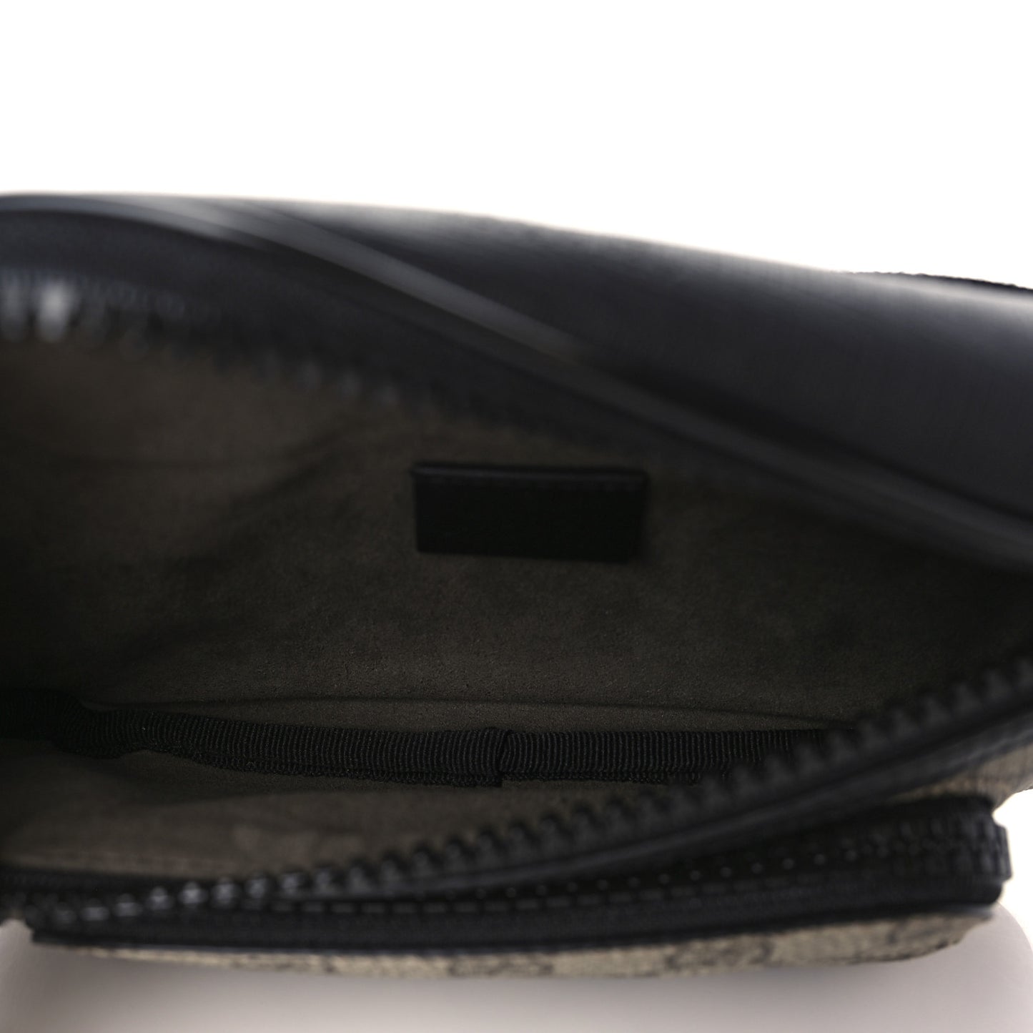 GG Supreme Monogram Belt Bag Black