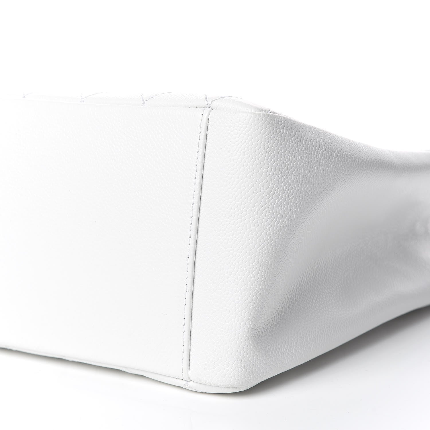 Chanel Caviar Quilted Grand Shopping Tote GST White 6 of 9