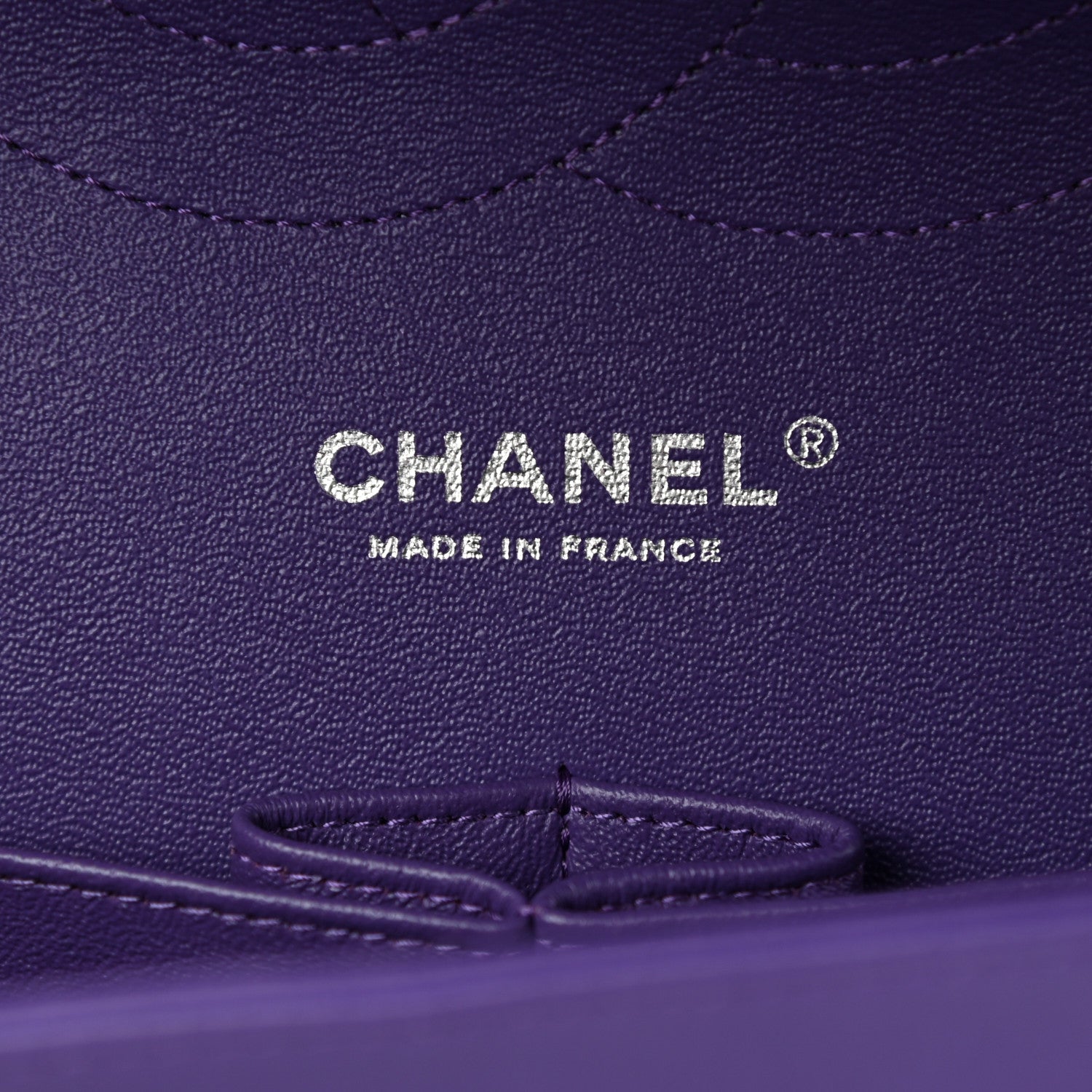Chanel Lambskin Quilted Jumbo Double Flap Purple 5 of 9
