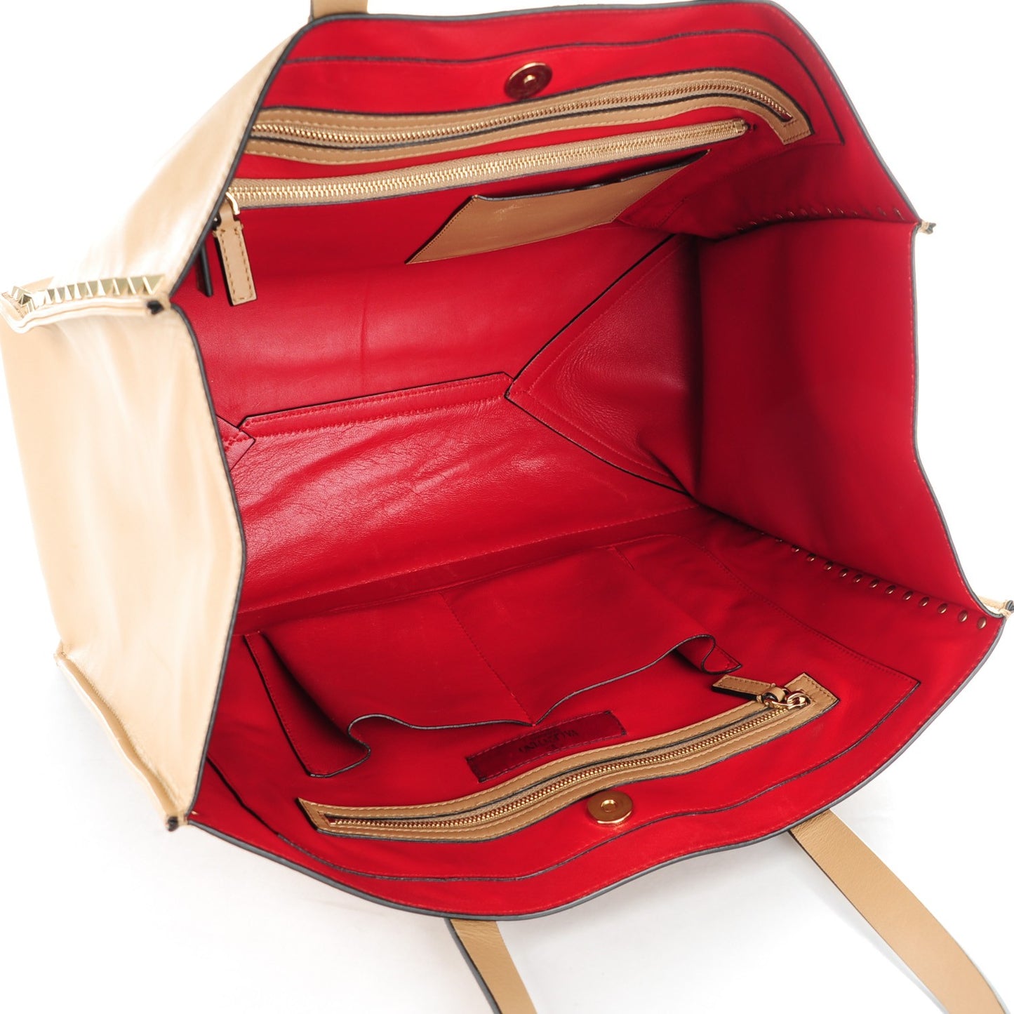 Nappa Medium Rockstud Soft Tote Alpaca
