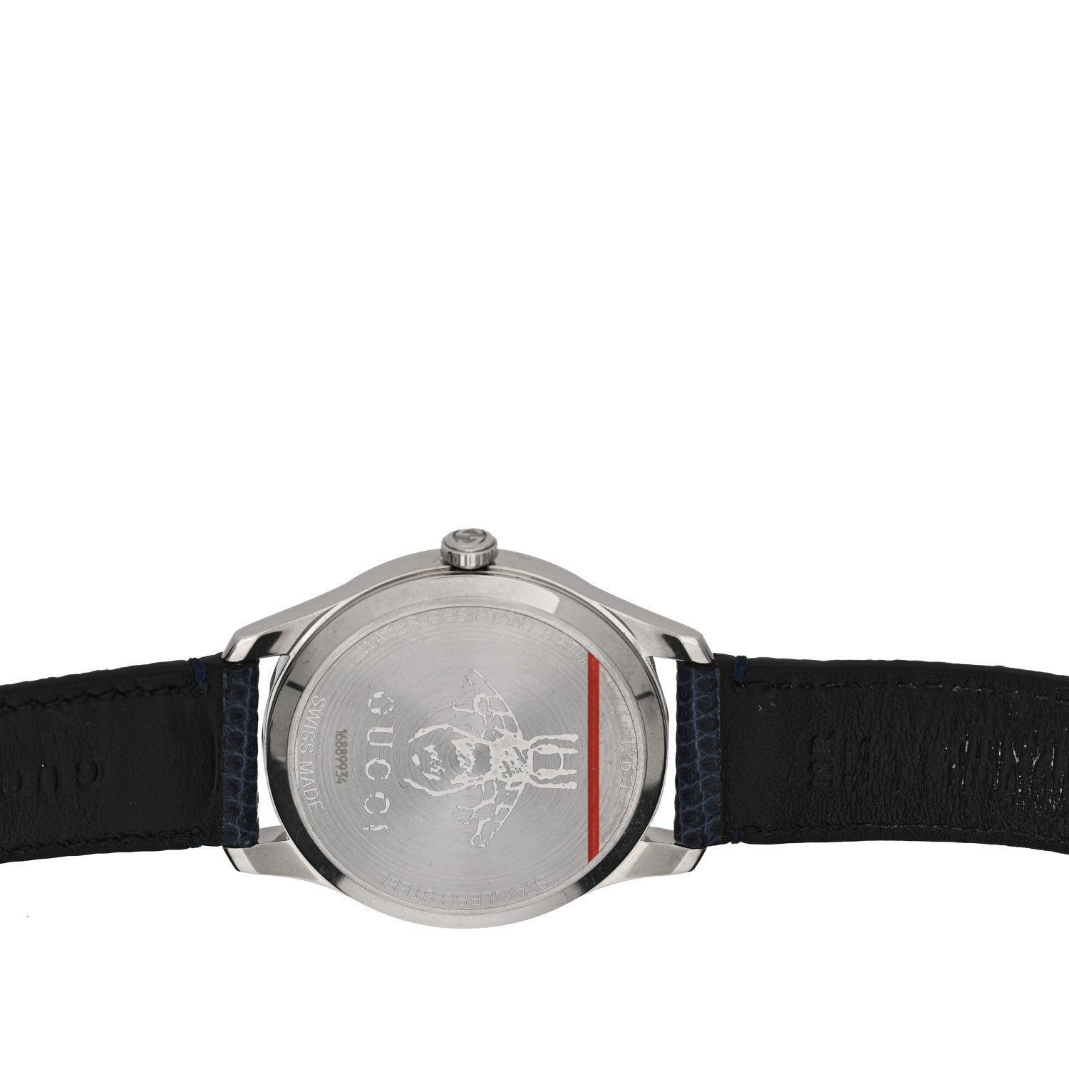 Gucci Stainless Steel Alligator Mother of Pearl 29mm G-Timeless Charm Quartz Watch 4 of 4