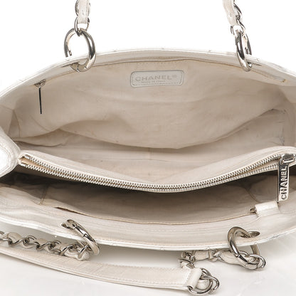Chanel Caviar Quilted Grand Shopping Tote GST White 6 of 19