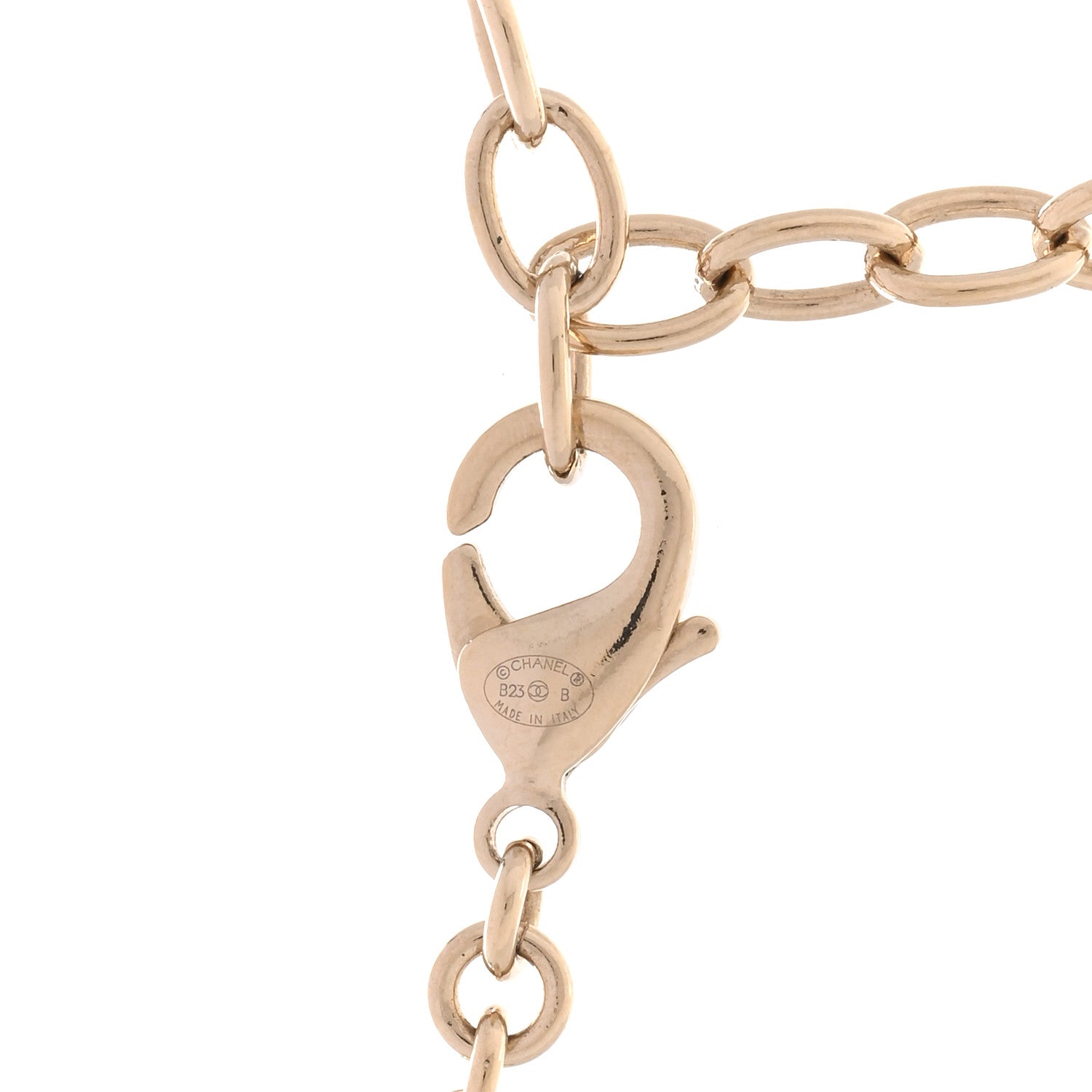 Chanel Crystal CC Twist Short Necklace Gold 5 of 6