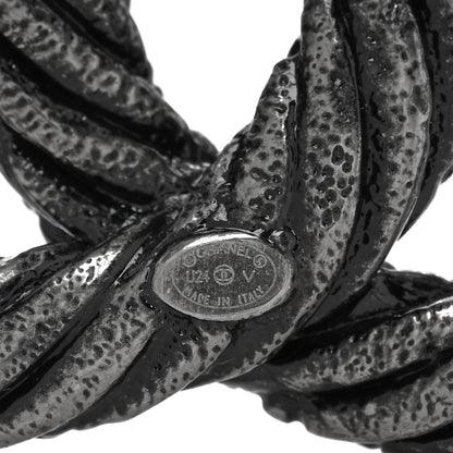 Chanel Ruthenium Twisted CC Brooch 3 of 4