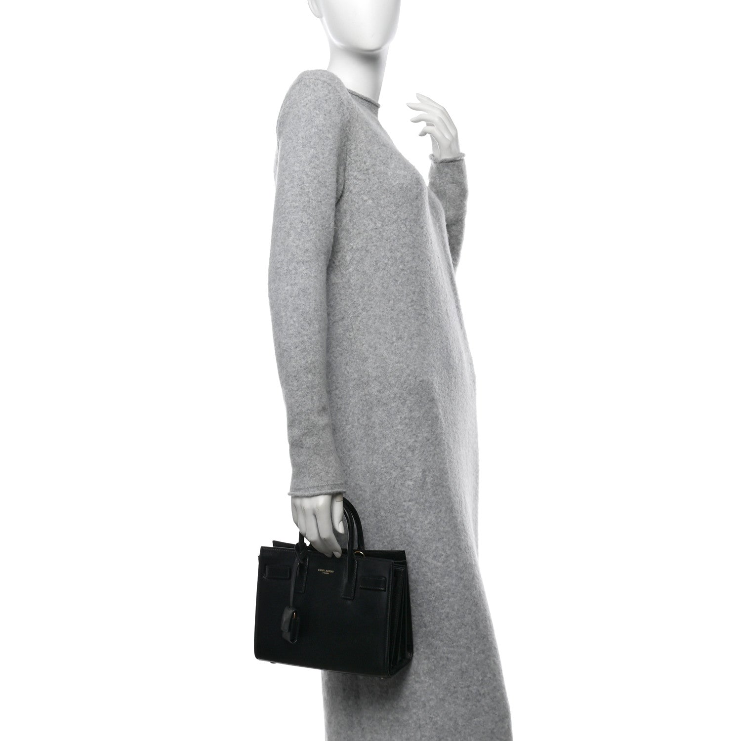 Saint Laurent Calfskin Nano Sac De Jour Black 2 of 10