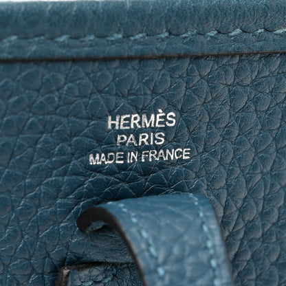Hermes Taurillon Clemence Amazone Evelyne TPM Colvert Turquoise 6 of 10