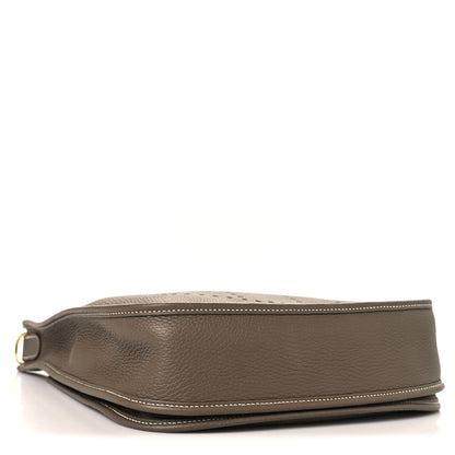 Hermes Taurillon Clemence EVELYNE III PM Etoupe 4 of 11