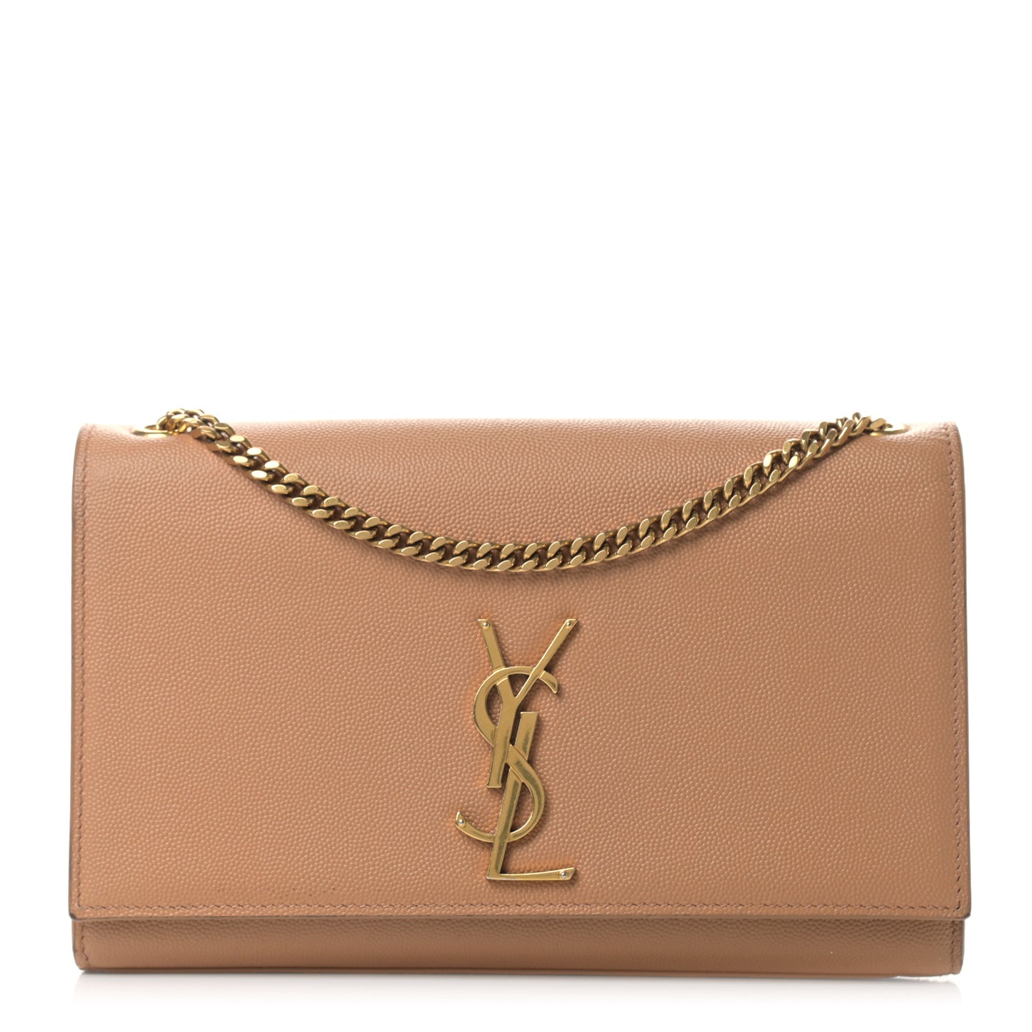 Grain De Poudre Medium Monogram Kate Satchel Dark Beige