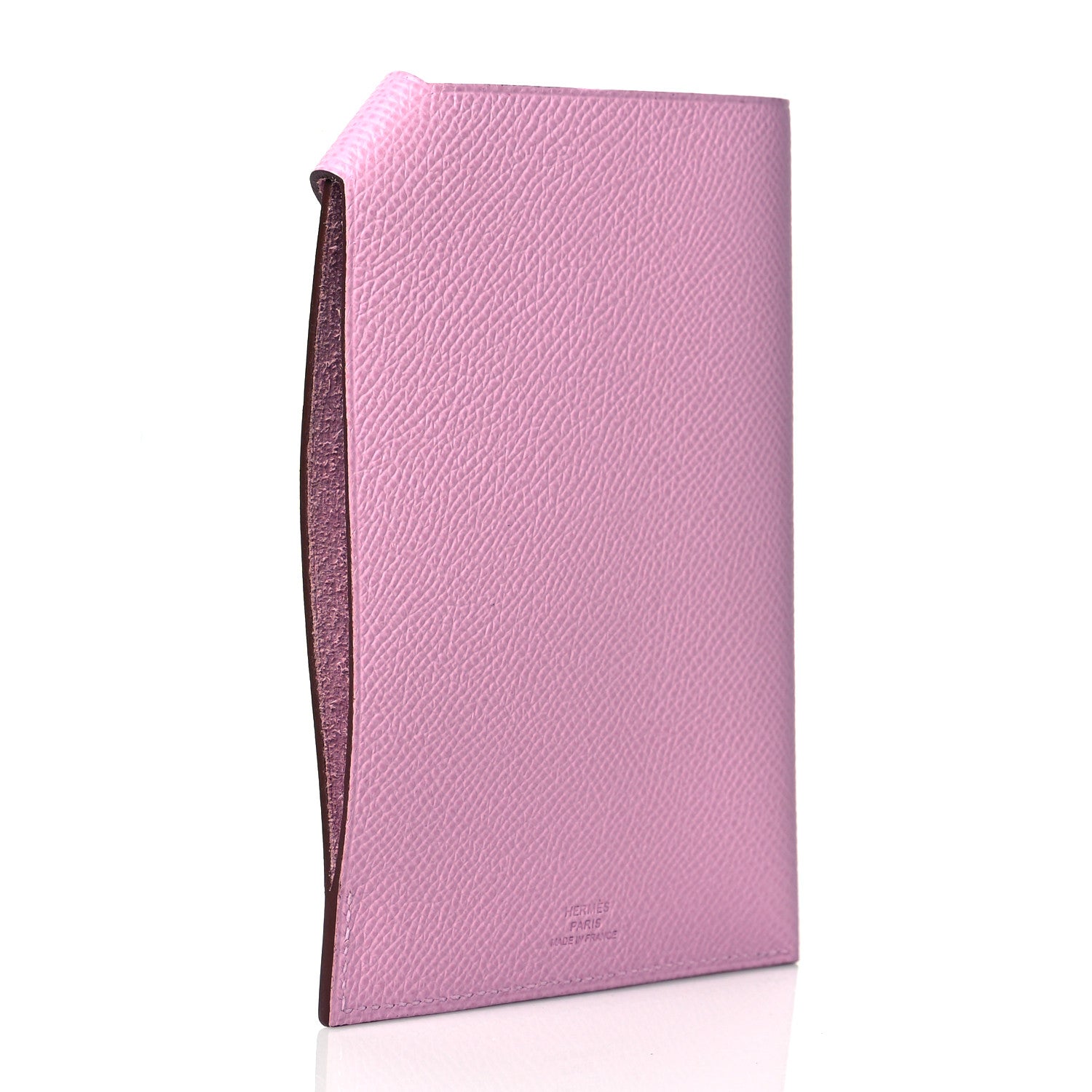 Hermes Epsom Tarmac PM Passport Holder Mauve Sylvestre 3 of 8