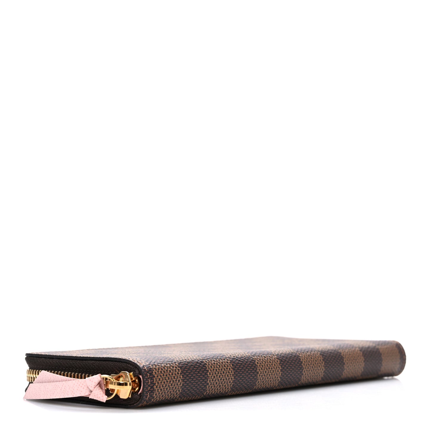 Damier Ebene Clemence Wallet Rose Ballerine