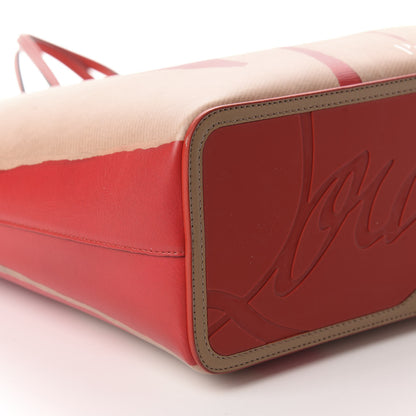 Christian Louboutin Calfskin Kraft Spikes East West Cabata Tote Kraft Red 7 of 11