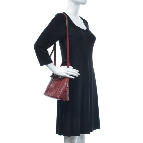 Soft Microguccissima Mini Dome Bag Rosso