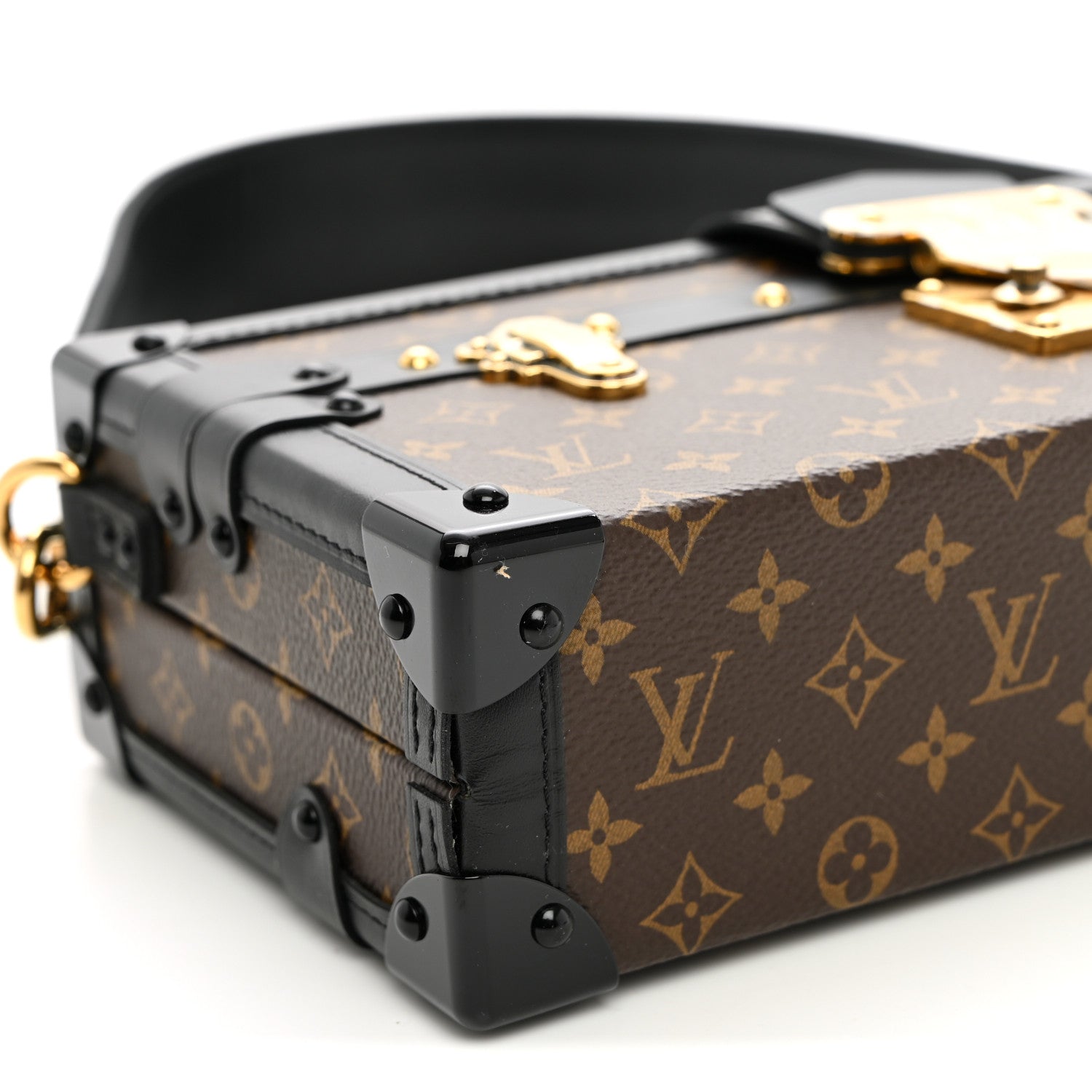 Louis Vuitton Monogram Petite Malle East West Black 8 of 9