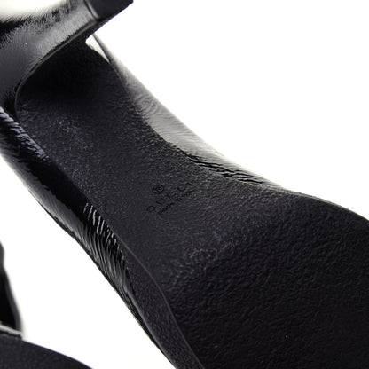 Gucci Patent Horsebit Platform Peep Toe Pumps 9.5 Black 7 of 15