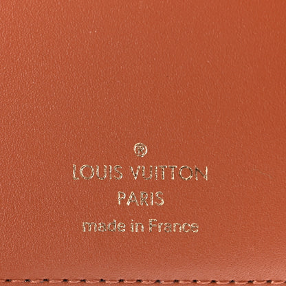 Louis Vuitton Monogram Flower Lock Compact Wallet Caramel 6 of 8