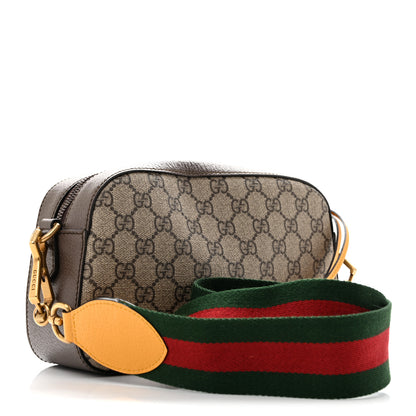 Gucci GG Supreme Monogram Web Neo Vintage Shoulder Bag Beige New Acero Crop 3 of 12
