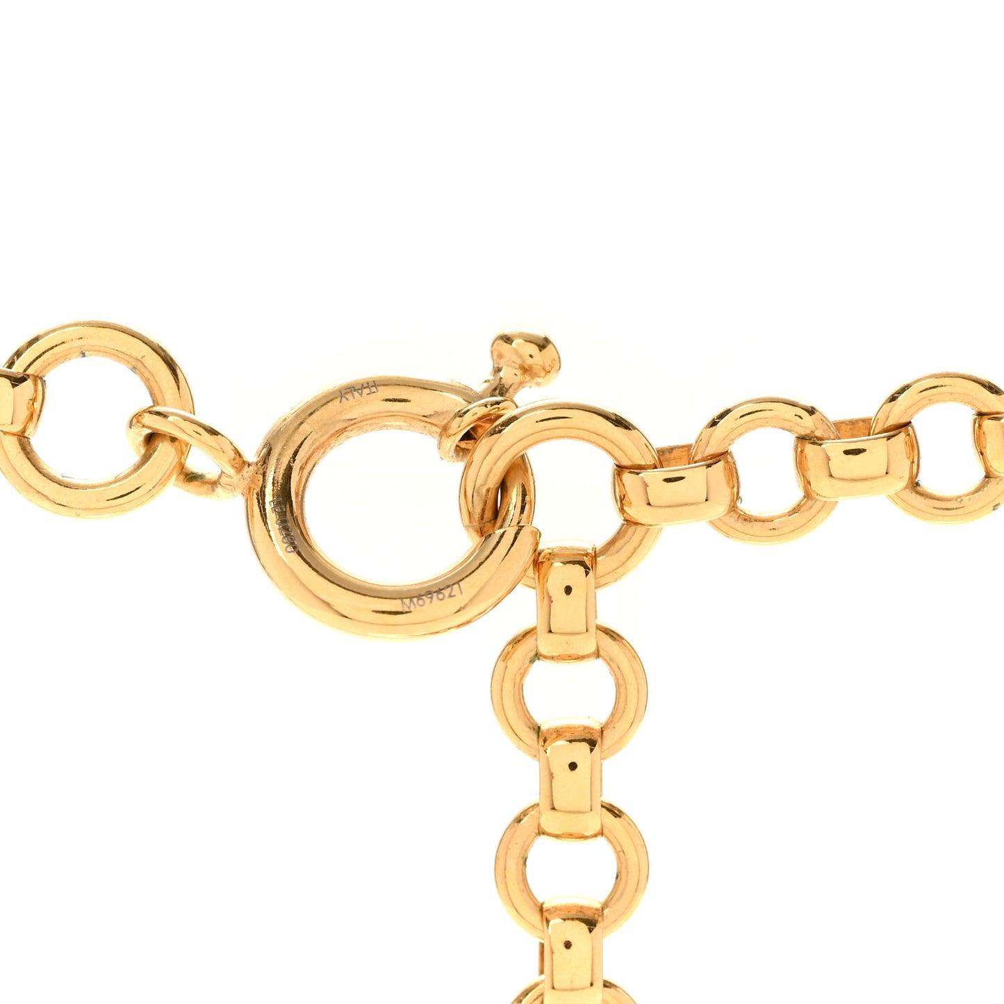 Metal Crazy in Lock Necklace Gold