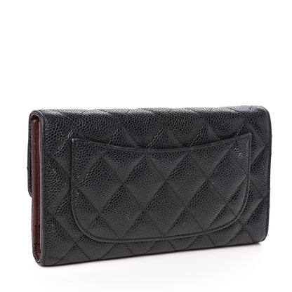 Chanel Caviar Quilted Large Flap Wallet Black 3 of 9