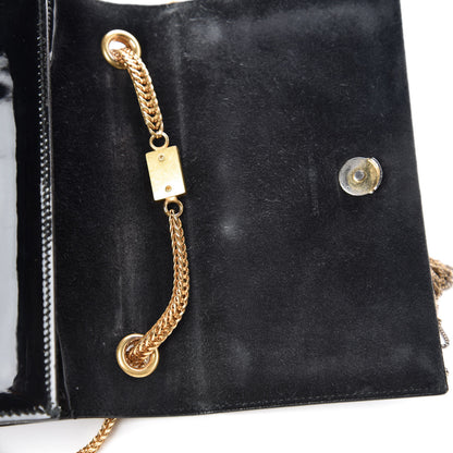 Saint Laurent Patent Small Classic Monogram Kate Tassel Satchel Black 10 of 15