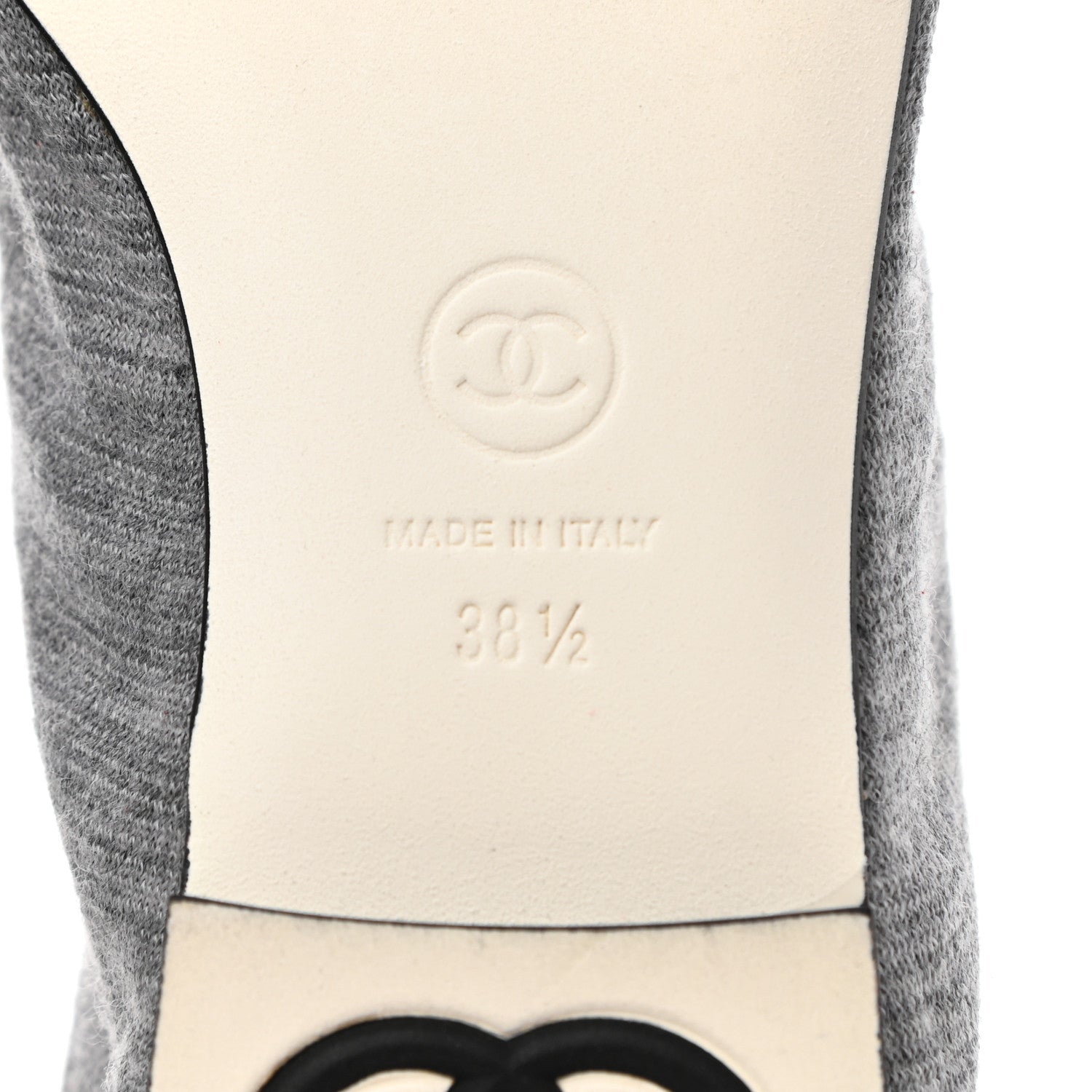 Chanel Cap Toe CC Lace Up 38.5 Grey 6 of 9