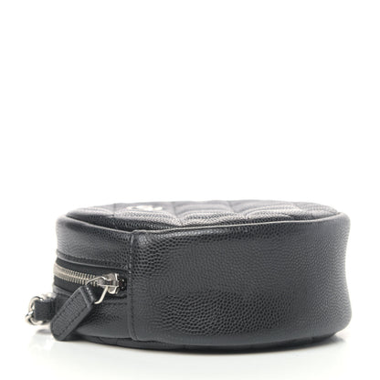 Chanel Caviar Quilted Round Clutch With Chain Black 3 of 4