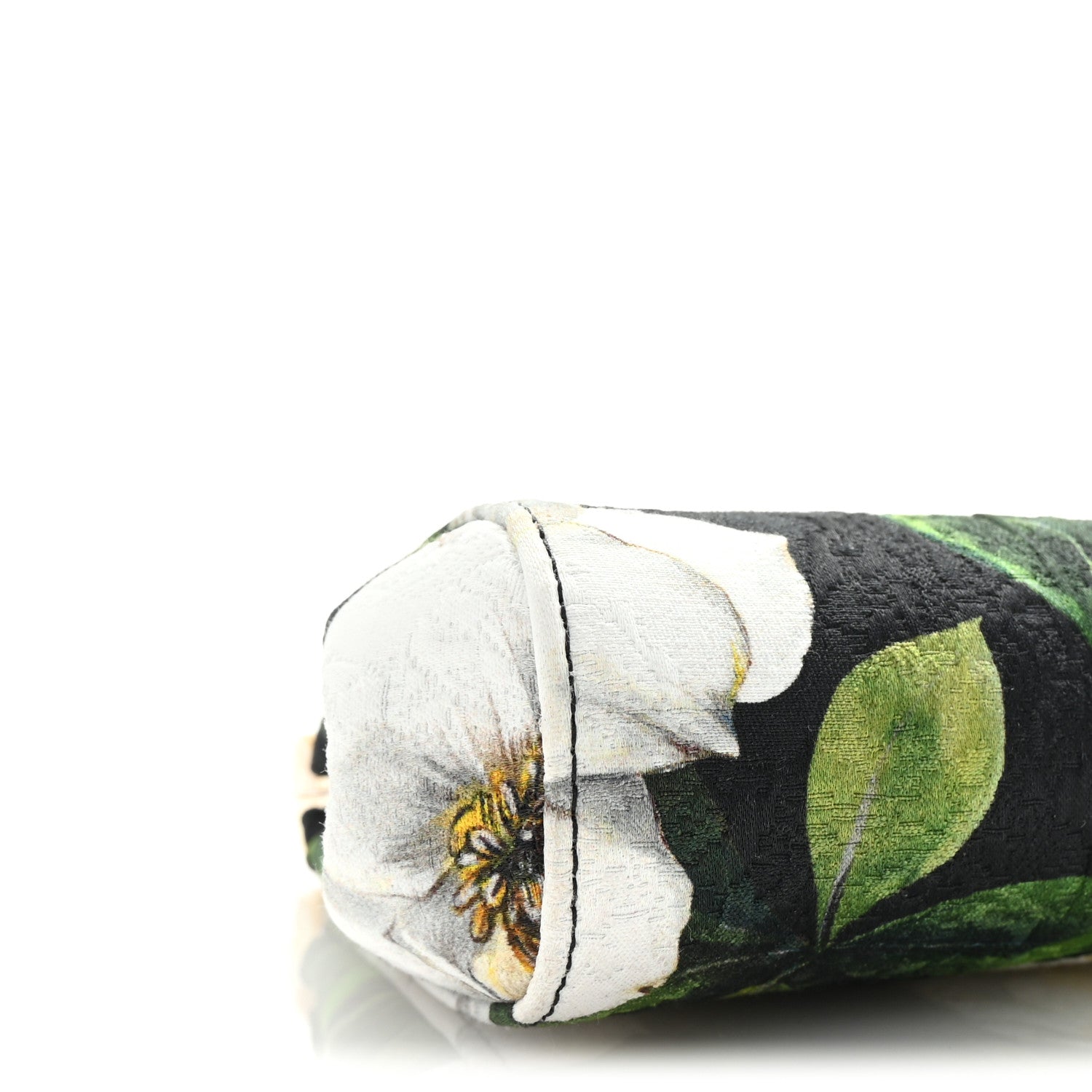 Dolce & Gabbana Brocade Medium Marlene Floral Print Chain Clutch Black Multicolor 8 of 9