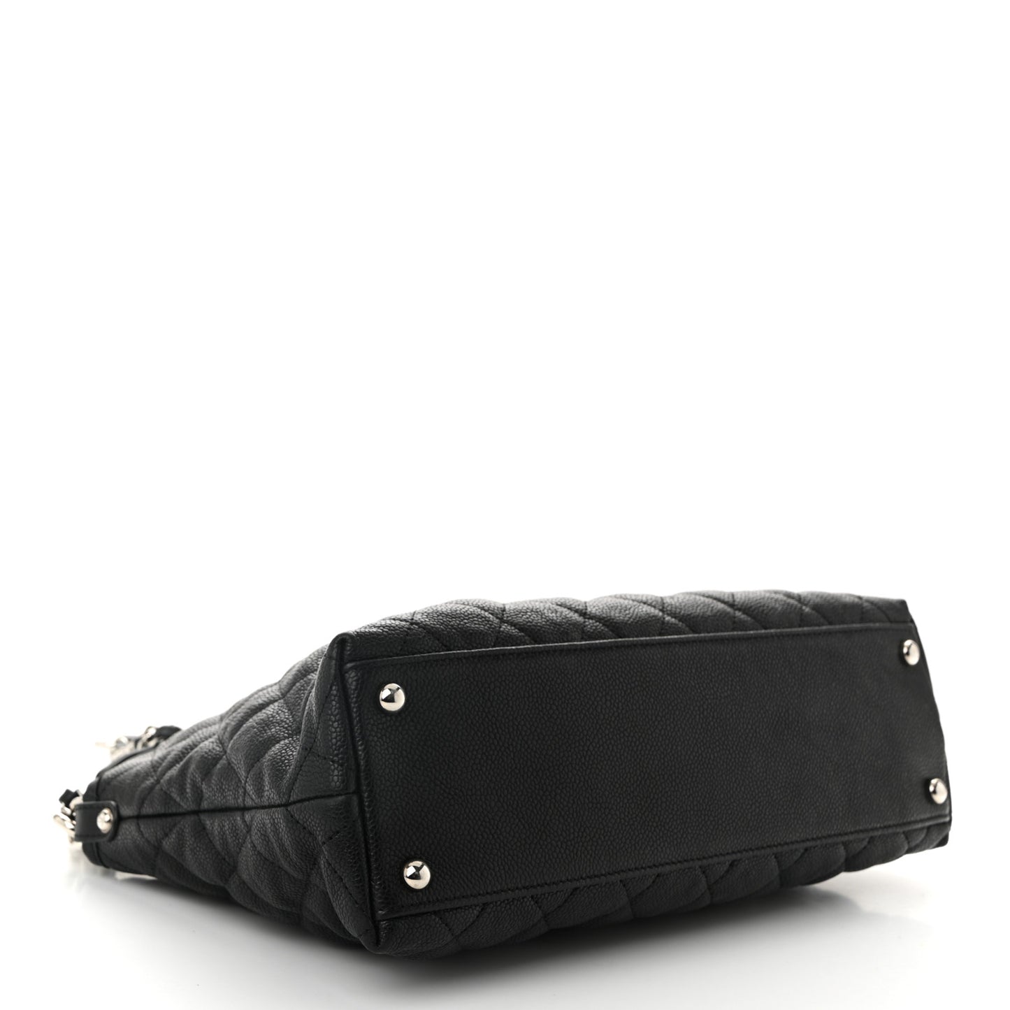 Caviar Quilted French Riviera Hobo Black