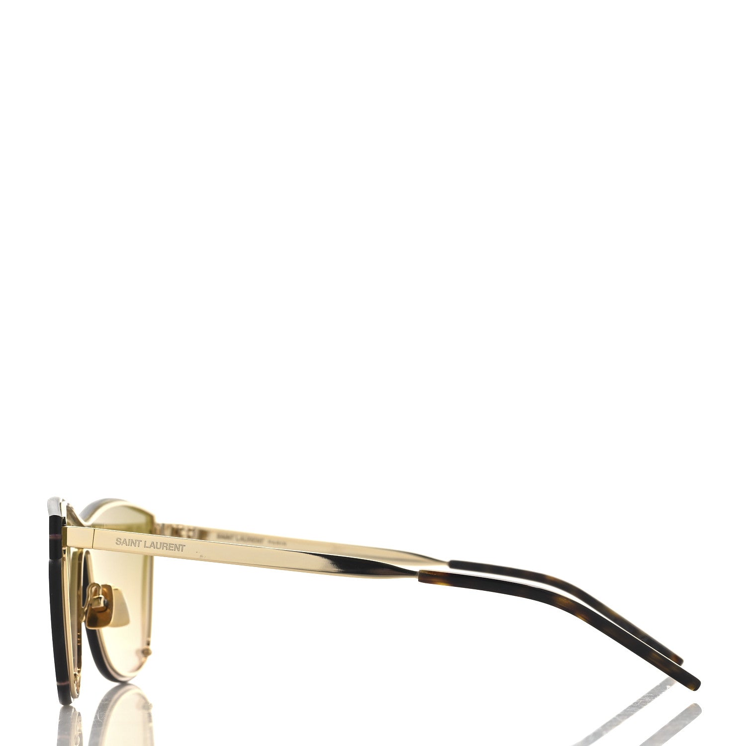 Saint Laurent Acetate Square Sunglasses SL 51 Brown 3 of 7