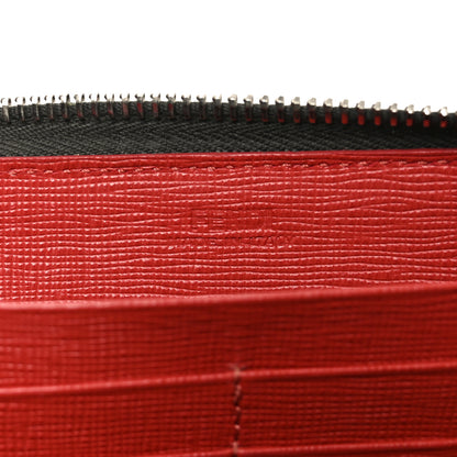 Fendi Vitello Elite Monster Eyes Studded Zip Around Wallet Carbone White Multicolor 6 of 7