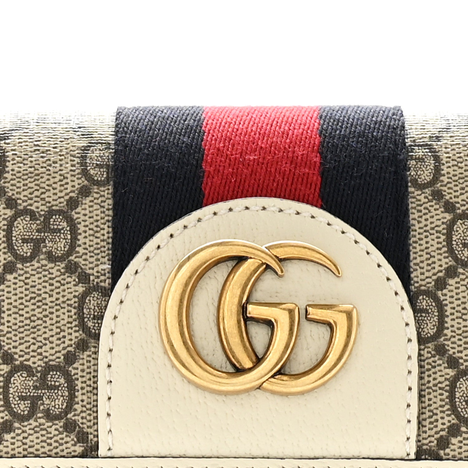 Gucci GG Supreme Monogram Web Small Ophidia Belt Bag 80 32 Beige Ebony White 9 of 11