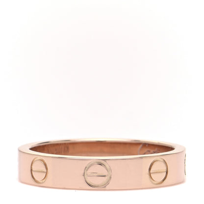 Cartier 18K Pink Gold 3.5mm LOVE Wedding Band Ring 50 5.25 3 of 5